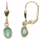Boutons 585 Gelbgold mit Smaragden | Gelbgoldschmuck