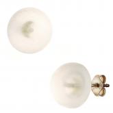 Ohrstecker 925 Sterling Silber mit 2 Bergkristallen 12 mm | Edelsteine