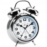 Atlanta Quarz analog Doppelglocken-Wecker silberfarben Atlanta Quarz analog Doppelglocken-Wecker silberfarben