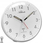 Atlanta Funk analog Wecker rund silberfarben mit Licht und schleichender Sekunde Atlanta Funk analog Wecker rund silberfarben mit Licht und schleichender Sekunde