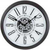 Atlanta Quarz Wanduhr Designeruhr mit Skelett-Räderwerk | Uhren
