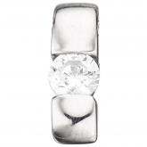 Einhänger/Anhänger 925 Sterling Silber mit Zirkonia weiß | Silberschmuck