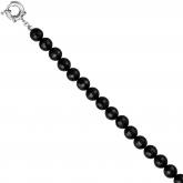 Halskette Onyx facettiert schwarz 80 cm 10 mm | Edelsteine