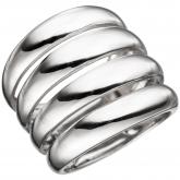 Damen Ring 4-reihig 925 Sterling Silber | Silberschmuck