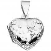 Medaillon "Herz" 925 Sterling Silber für 2 Fotos "Elfe"
