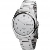 JOBO Quarz Analog Herren Armbanduhr Edelstahl mit Safirglas | Uhren