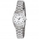JOBO Quarz Analog Damen Armbanduhr Titan Zifferblatt weiß