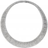 Collier Statement 14k (585) Weißgold 42 cm Netz-Optik | Weißgoldschmuck