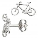 Kinder Ohrstecker "Fahrrad" 925 Sterling Silber | JOBO