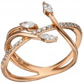 Damen Ring "Medusa" 585 Rotgold mit 22 Brillanten 0,84 ct. | Rosé- und Rotgoldschmuck