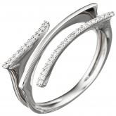 Damen Ring 585 Weißgold 33 Brillanten 0,10 ct. plastisch | JOBO
