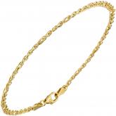 Zwillings-Panzerarmband 585 Gelbgold 19 cm | Gelbgoldschmuck