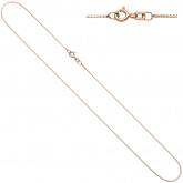 Venezianerkette 925 Silber/rotvergoldet 0,8 mm 42 cm mit Federringverschluss