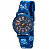 JOBO Quarz Analog Kinder Armbanduhr "Pirat" blau Aluminium | Uhren