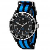 JOBO Quarz Analog Kinder Armbanduhr schwarz-blau