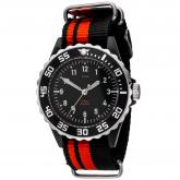 JOBO Quarz Analog Kinder Armbanduhr schwarz-rot | Uhren