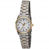 JOBO Quarz Analog Damen Armbanduhr Titan/teilvergoldet