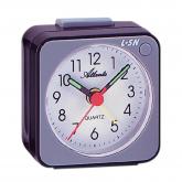 Atlanta Quarz Analog Wecker grau/schwarz mit Licht und Schlummerfunktion