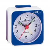 Atlanta Quarz Analog Wecker blau/weiß mit Licht und Schlummerfunktion
