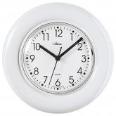 Atlanta Keramik Quarz Analog Wanduhr rund weiß | Atlanta