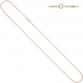 Panzerkette 585 Gelbgold 2,1 mm 55 cm mit Federringverschluss | Gelbgoldschmuck