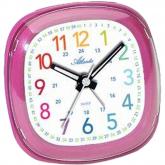 Atlanta Quarz analog Kinderwecker/Kinderlernwecker pink leise | Atlanta