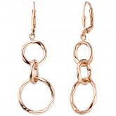 Boutons 925 Silber/rotvergoldet "Ringe" | Vergoldet