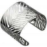 Armreif offen aus Edelstahl Rippen-Design | Edelstahlschmuck