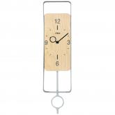 Atlanta Quarz analog Wanduhr mit Pendel Holz Erle Optik modern | Atlanta