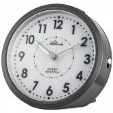 Atlanta Quarz analog Wecker anthrazitfarben mit Licht und Snooze | Uhren