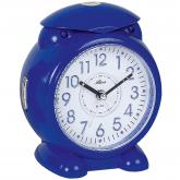 Atlanta Quarz analog Kinderwecker "Hoppsi" in blau mit Licht | Atlanta
