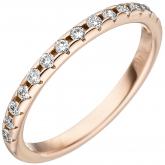 Damen Ring 585 Rotgold mit 15 Brillanten 0,29 ct. | Rosé- und Rotgoldschmuck