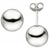 Ohrstecker "Kugel" 925 Sterling Silber 10 mm | JOBO