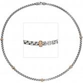 Collier 585 Weiß-/Rotgold mit Brillanten 0,33 ct. 45 cm | Weißgoldschmuck