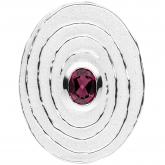 Anhänger oval 925 Sterling Silber mit Rhodolith rot | Edelsteine