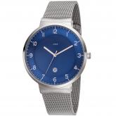 JOBO Quarz analog Herren Armbanduhr blau Edelstahl | Uhren