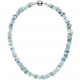Collier mit Aquamarinen natürlich 45 cm | Edelsteine