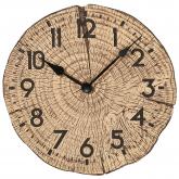 Atlanta Quarz analog Wanduhr Polyresin Baumscheiben-Optik Atlanta Quarz analog Wanduhr Polyresin Baumscheiben-Optik