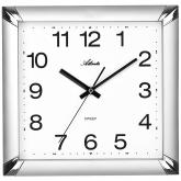 Atlanta Quarz analog Wanduhr silberfarben leise Atlanta Quarz analog Wanduhr silberfarben leise