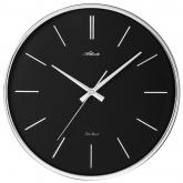 Atlanta Quarz analog Wanduhr Metall schwarz rund | Atlanta