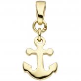 Anhänger "Anker" 375 Gelbgold | JOBO