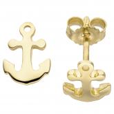 Ohrstecker "Anker" 375 Gelbgold | Gelbgoldschmuck