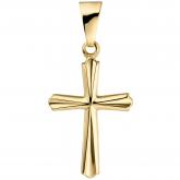 Anhänger "Kreuz" 375 Gelbgold | JOBO
