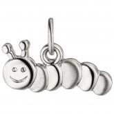 Kinder Anhänger "Raupe" 925 Sterling Silber/teilmattiert | Silberschmuck