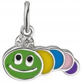Kinder Anhänger "Raupe" bunt 925 Sterling Silber | Silberschmuck