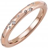 Damenring 585 Rotgold mit 34 Brillanten 0,21 ct. | Rosé- und Rotgoldschmuck