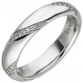 Damen Ring 585 Weißgold 40 Brillanten 0,18 ct. | JOBO