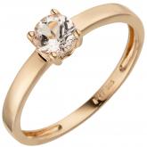 Damen Ring 585 Rotgold mit Morganit (Rosenberyll) leicht rosa | Edelsteine