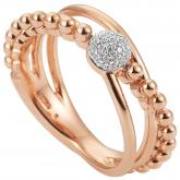 Damen Ring 585 Rotgold mit 31 Brillanten 0,155 ct. | Rosé- und Rotgoldschmuck