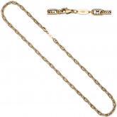 Collier 585 Gelb-/Weißgold bicolor 50 cm ca. 5,6 mm | Gelbgoldschmuck